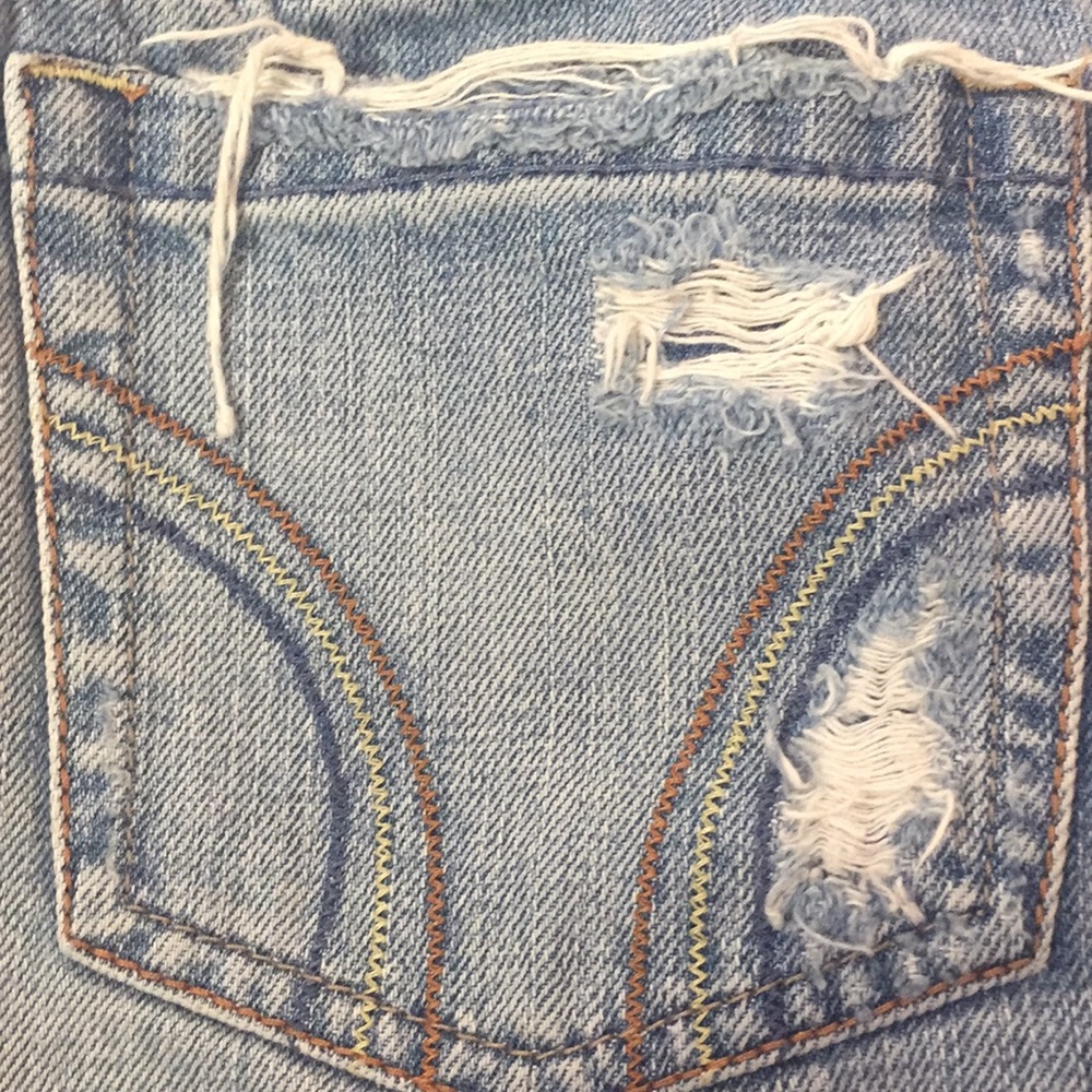 Hollister Distressed Jean Skirt
